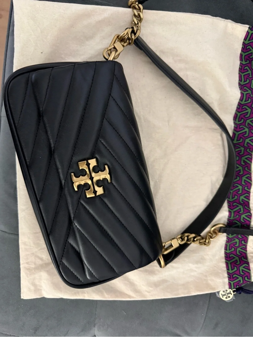 Tory Burch Kira Chevron Small Flap Shoulder Bag